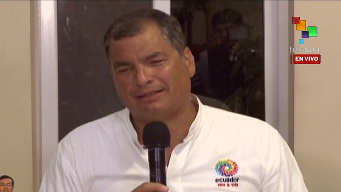 Rafael Correa pidió a los ecuatorianos no perder la fuerza.