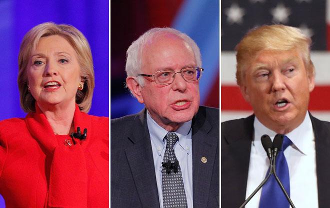 Los tres precandidatos siguen batallando la carrera por la presidencia de EE.UU.