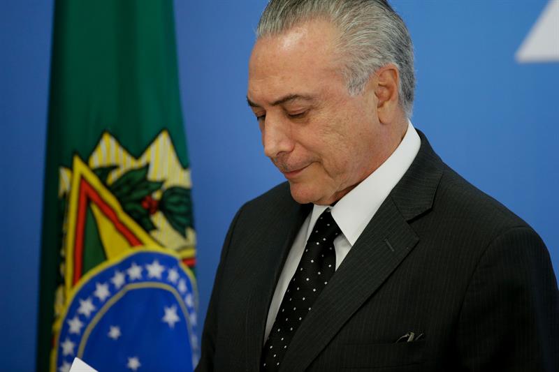 El presidente interino de Brasil negó la acusación en su contra.