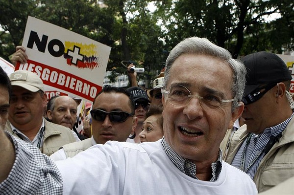 Álvaro Uribe se ha convertido en el principal promotor del No en el plebiscito por la paz en Colombia que se celebrará el 2 de octubre.