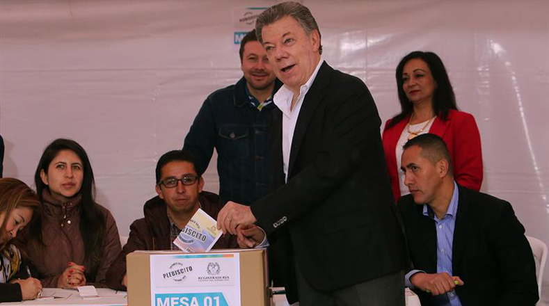 Santos hizo un llamado a todos los colombianos a ser protagonistas en el histórico proceso.