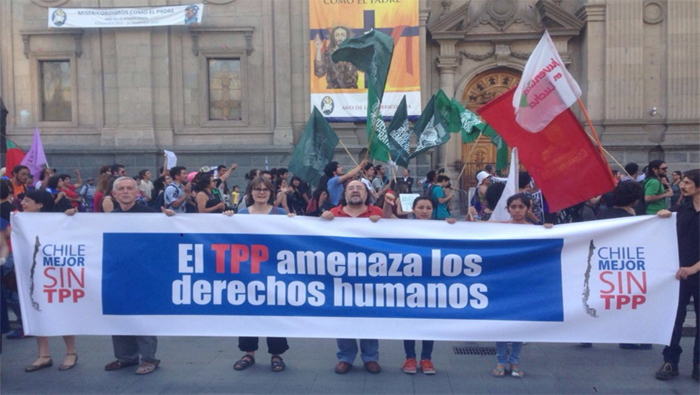 Organizaciones sociales aseguran que Chile está mejor sin el TPP.