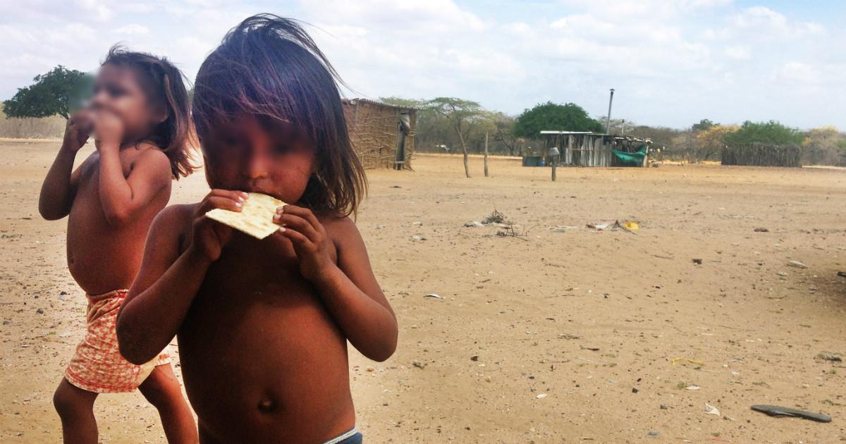Niños de La Guajira siguen muriendo de hambre.