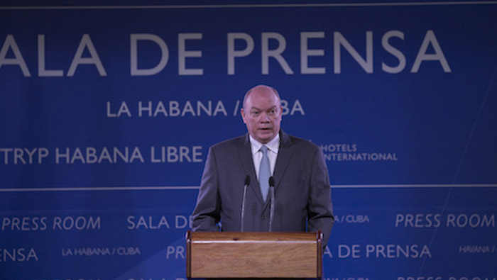 El ministro Rodrigo Malmierca, recordó los avances en materia comercial entre Cuba y Estados Unidos.