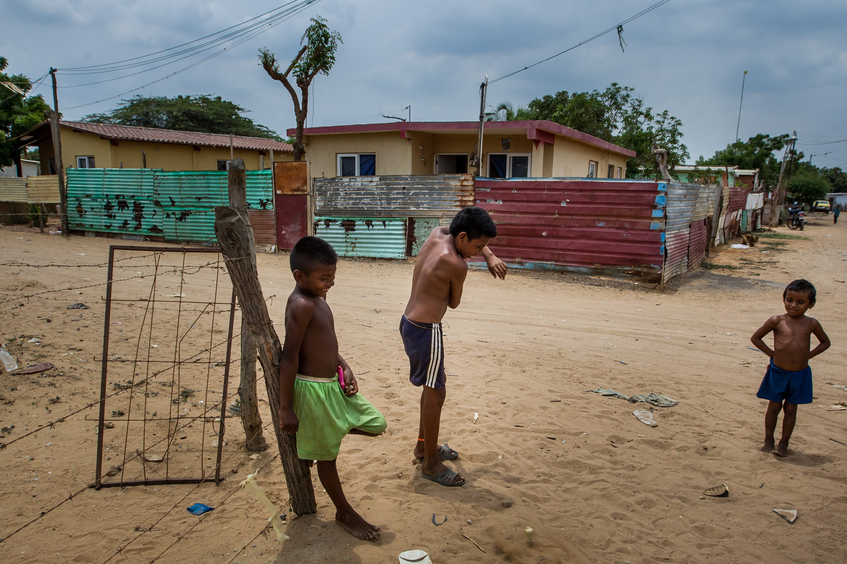 El sector Villa Fátima, habitado en su mayoría por la comunidad indígena Wayú, es uno de los más afectados.