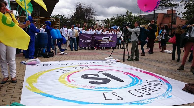 Inscrita la campaña por el Sí al plebiscito por la paz de Colombia