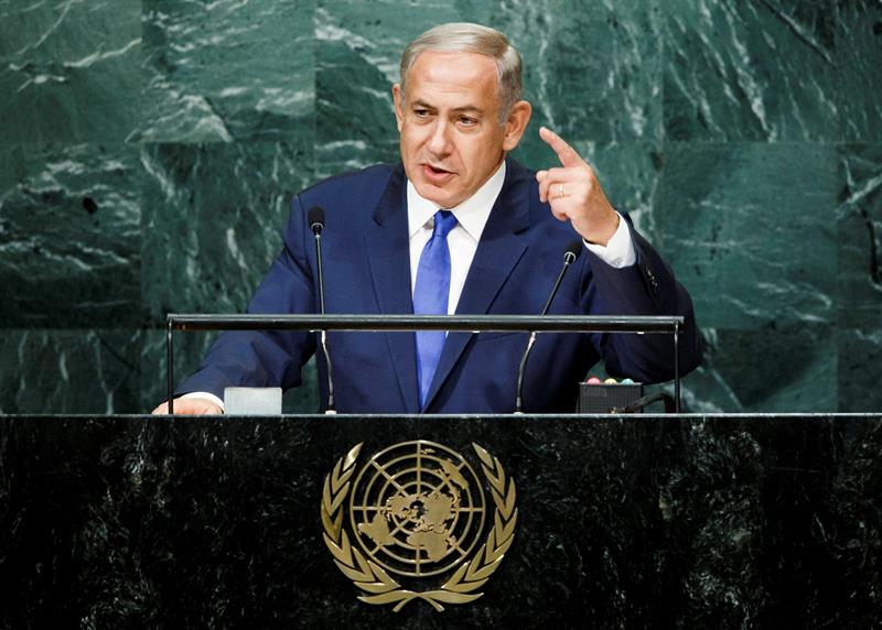 Benjamin Netanyahu señaló que el conflicto con Palestina ocurre porque supuestamente esta no quiere aceptar la existencia de un Estado de Israel.