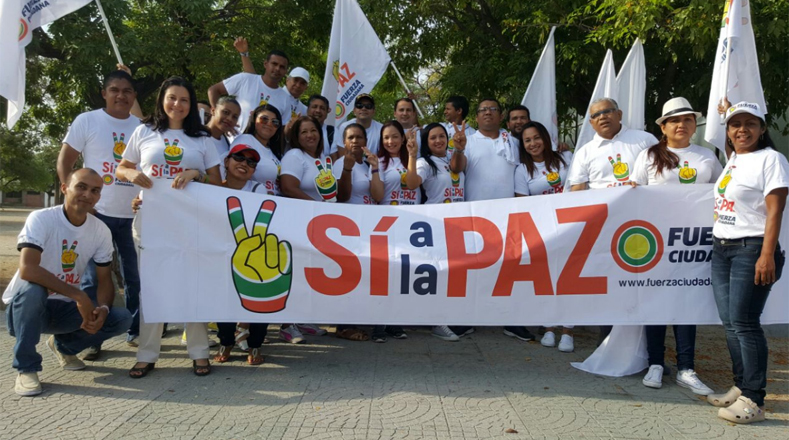 Desde Santa Marta, Colombia haciendo pedagogía por el #SiAlPlebiscito #SiALaPaz