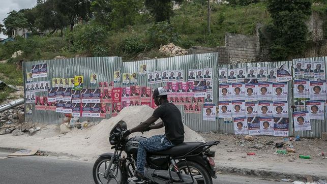 Ambiente electoral en las calles haitianas.