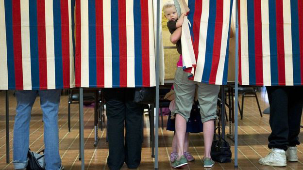 En algunos estados hay un límite de minutos para votar.