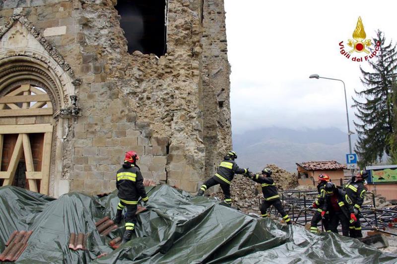 Italia registró dos fuertes terremotos en agosto y octubre pasado.