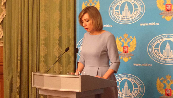 María Zajárova indicó que Rusia mantiene su postura de preservar la soberanía, la unidad e integridad territorial de Siria.