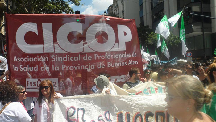 El gremio sindical Cicop convocó a un nuevo paro de todos los médicos en la provincia de Buenos Aires por un lapso de 24 horas.
