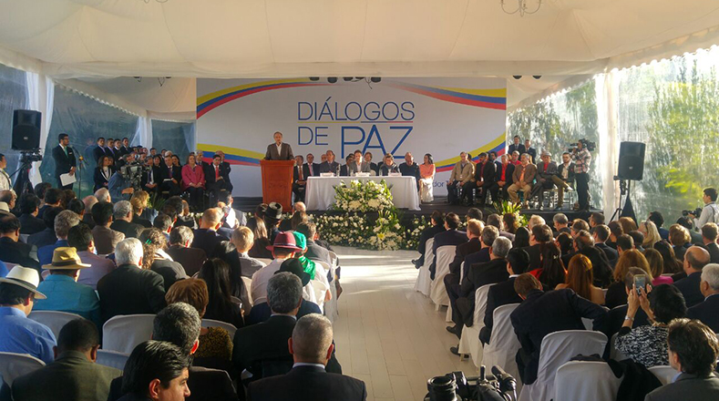 "La bandera de la paz está flameando junto a la bandera de la esperanza", aseguró Juan Meriguet, subsecretario de la Cancillería de Ecuador. 