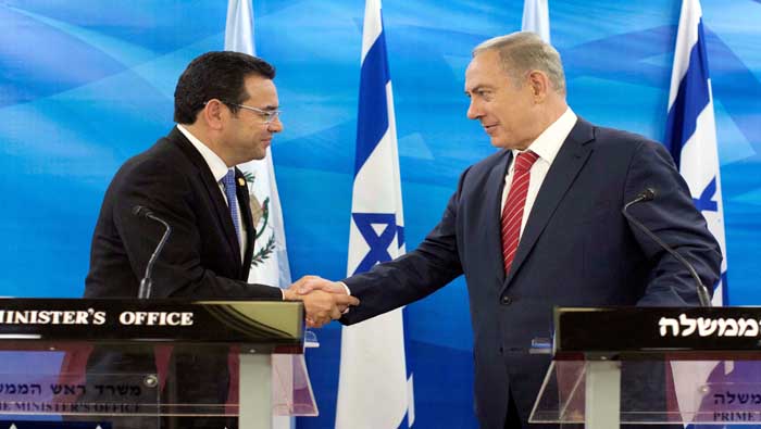 Morales justificó que durante los 70 años de relaciones de Guatemala con Israel, siempre ha tenido a ese Estado como un aliado.