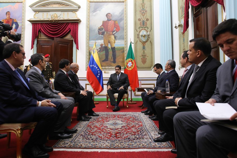 El presidente Nicolás Maduro sostuvo este martes un encuentro con el canciller de Portugal.
