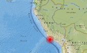 El temblor podría generar olas de 0,3 a un metro por sobre el nivel del mar en costas peruanas y, posiblemente, chilenas.