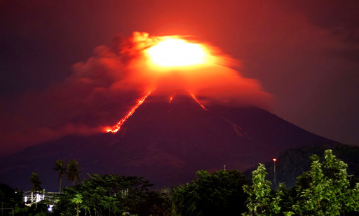 Es la erupción más potente que se registra del volcán Mayón