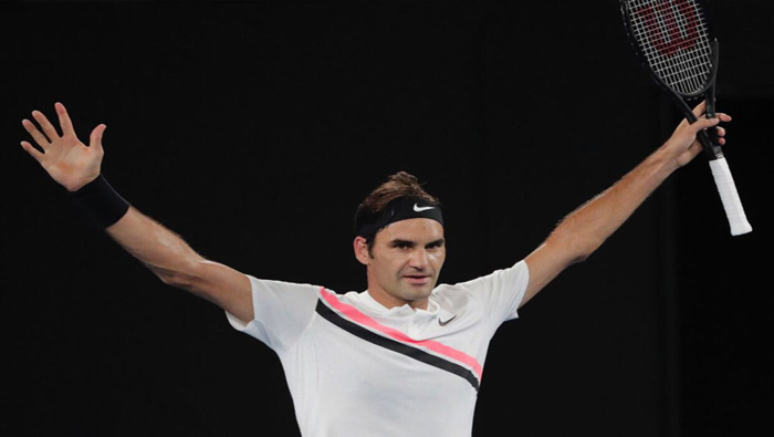 Federer ha sido cinco veces campeón del Abierto de Australia.