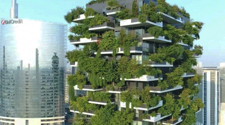 El primer proyecto arquitectónico con conciencia ambiental concretado en el mundo se encuentra en Milán, Italia. 