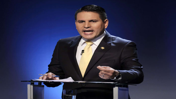 El candidato por el Partido de Restauración Nacional, Fabricio Alvarado, registró una ligera ventaja de 3 por ciento sobre su oponente.