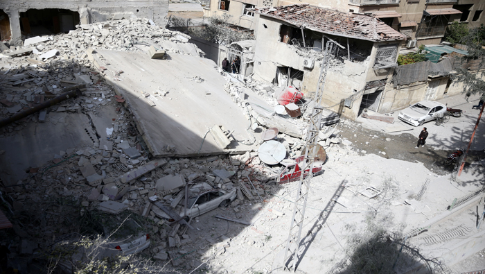 Damasco, como otras zonas sirias, quedaron seriamente dañadas.