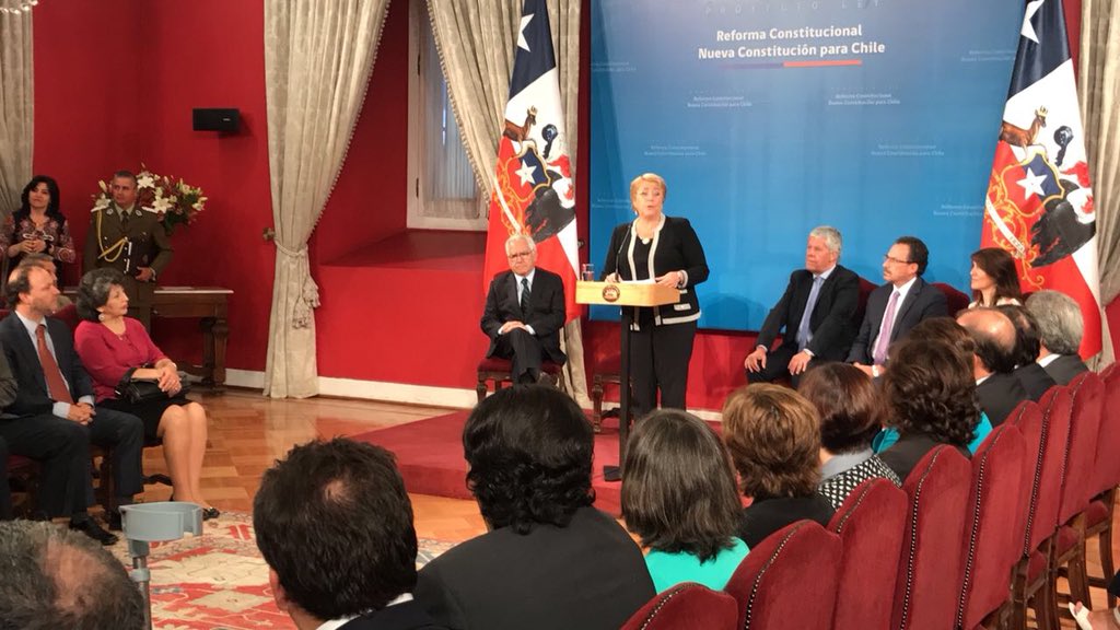 La reforma constitucional era uno de los temas pendientes de la administración de Bachelet.