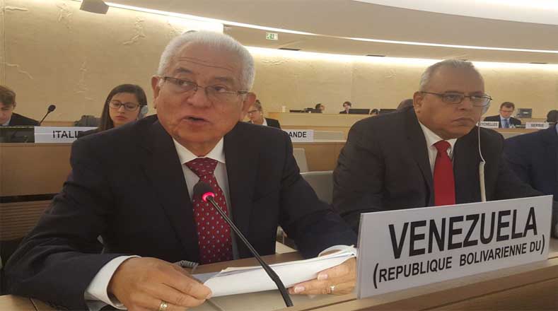 El embajador venezolano subrayó ante el órgano internacional que las sanciones impuestas contra Venezuela 