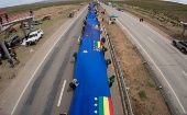 Este sábado la bandera de la reinvindicación marítima en Bolivia fue ondeada por miles de bolivianos para pedir una salida soberana al mar.