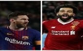 Messi (i) y Salah son las grandes figuras de ambas oncenas.