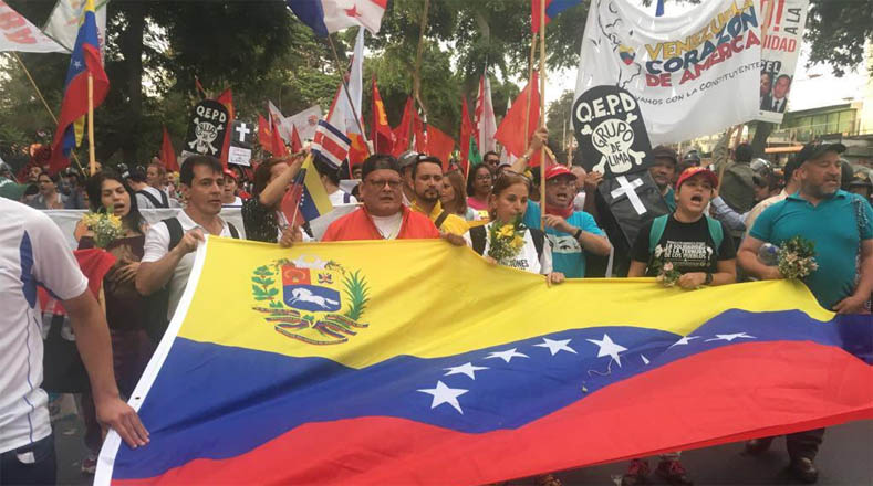 Los participantes condenaron la agresión constante por parte de Estados Unidos (EE.UU.) y de los Gobiernos neoliberales de la región hacia Venezuela.