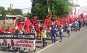 Obreros panameños exigen mejoras salariales.