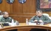 El ministro venezolano para la Defensa, Vladimir Padrino López, se reunió con representantes del Alto Mando militar del país.