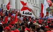 Miles de brasileños marcharon por la libertad de Lula da Silva