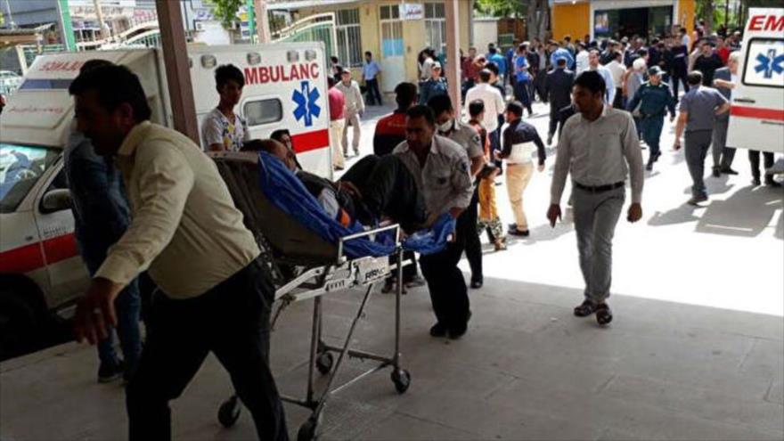 Los heridos fueron trasladados a centros médicos de la ciudad de Sisajt.