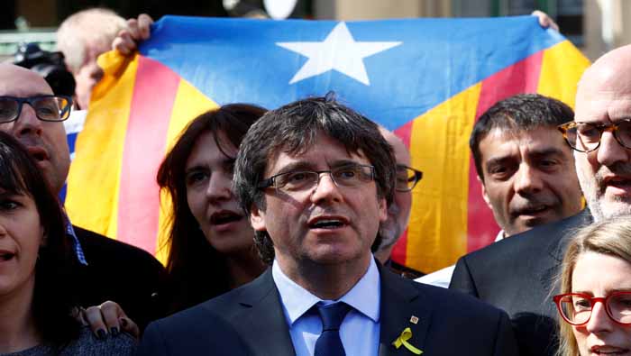 En abril fue rechazada la petición de entregar a Puigdemont por delitos de rebelión.