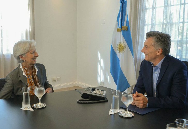 Mauricio Macri conversó con la directora del FMI, Christine Lagarde, en Buenos Aires.