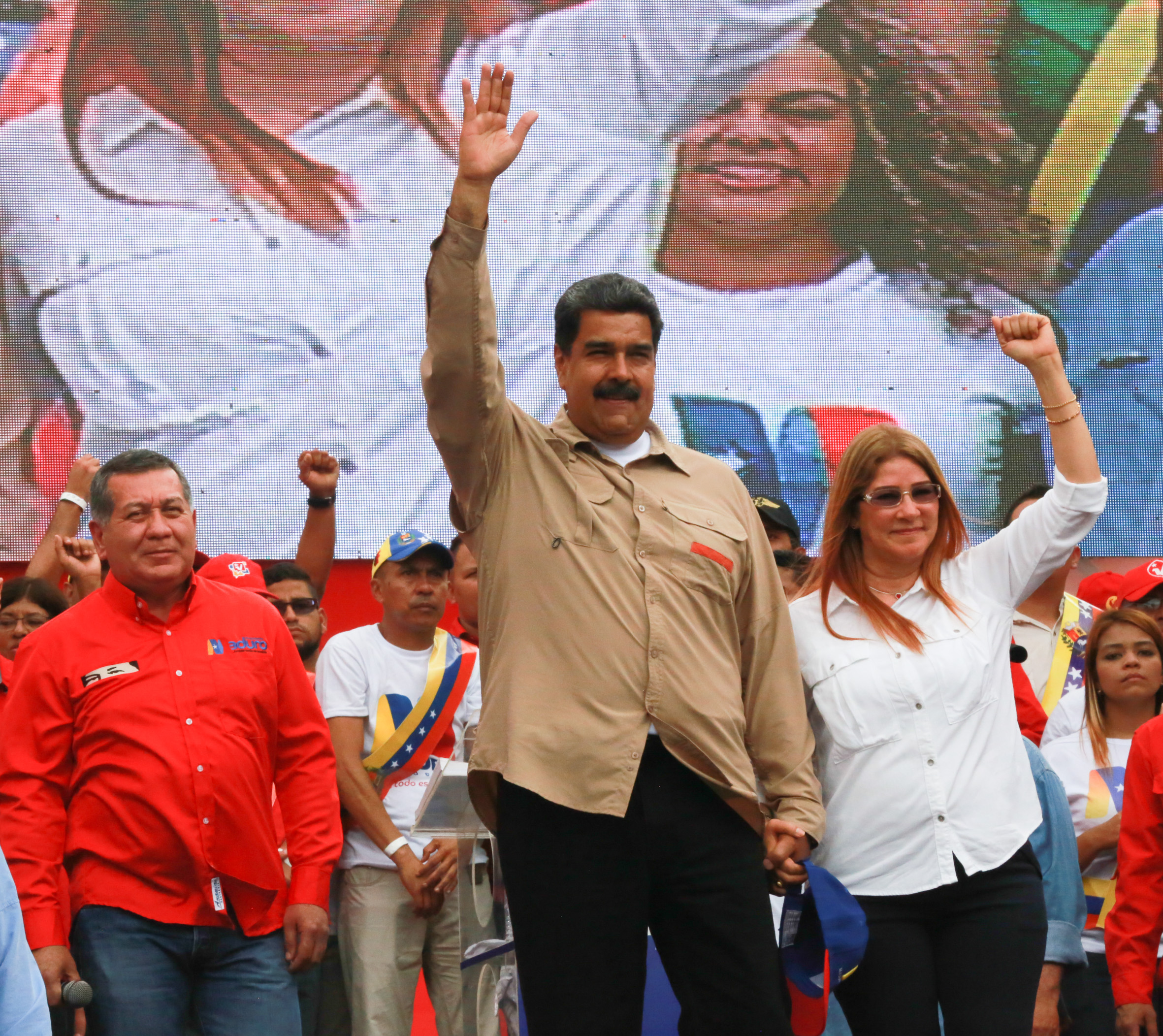 El candidato Nicolás Maduro se encuentra recorriendo Venezuela en el marco de la campaña electoral.