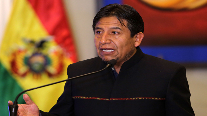 David Choquehuanca condenó las acciones del Gobierno de Estados Unidos contra países como Cuba, Venezuela y Nicaragua.