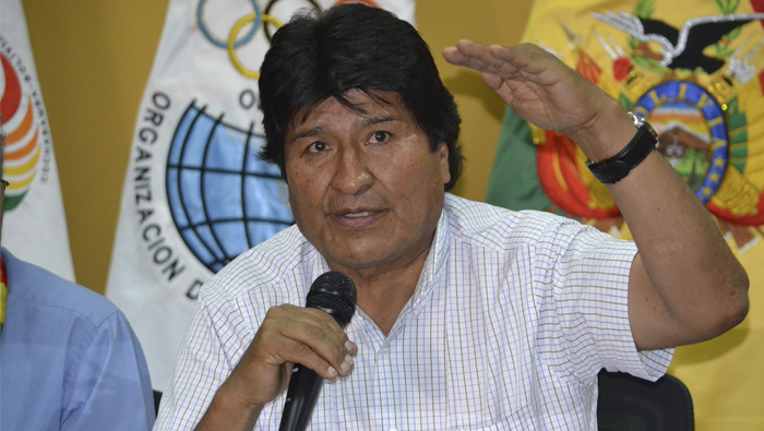 El presidente boliviano Evo Morales condenó las nuevas sanciones anunciadas por EE.UU. contra Venezuela tras resultado de las elecciones en ese país.