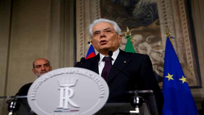 El jefe de Estado generó polémica tras rechazar a Paolo Savona como ministro de Economía.