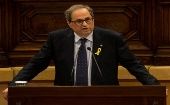 La querella señala al Gobierno español de vulnerar "los derechos políticos de Quim Torra como presidente de la Generalitat".