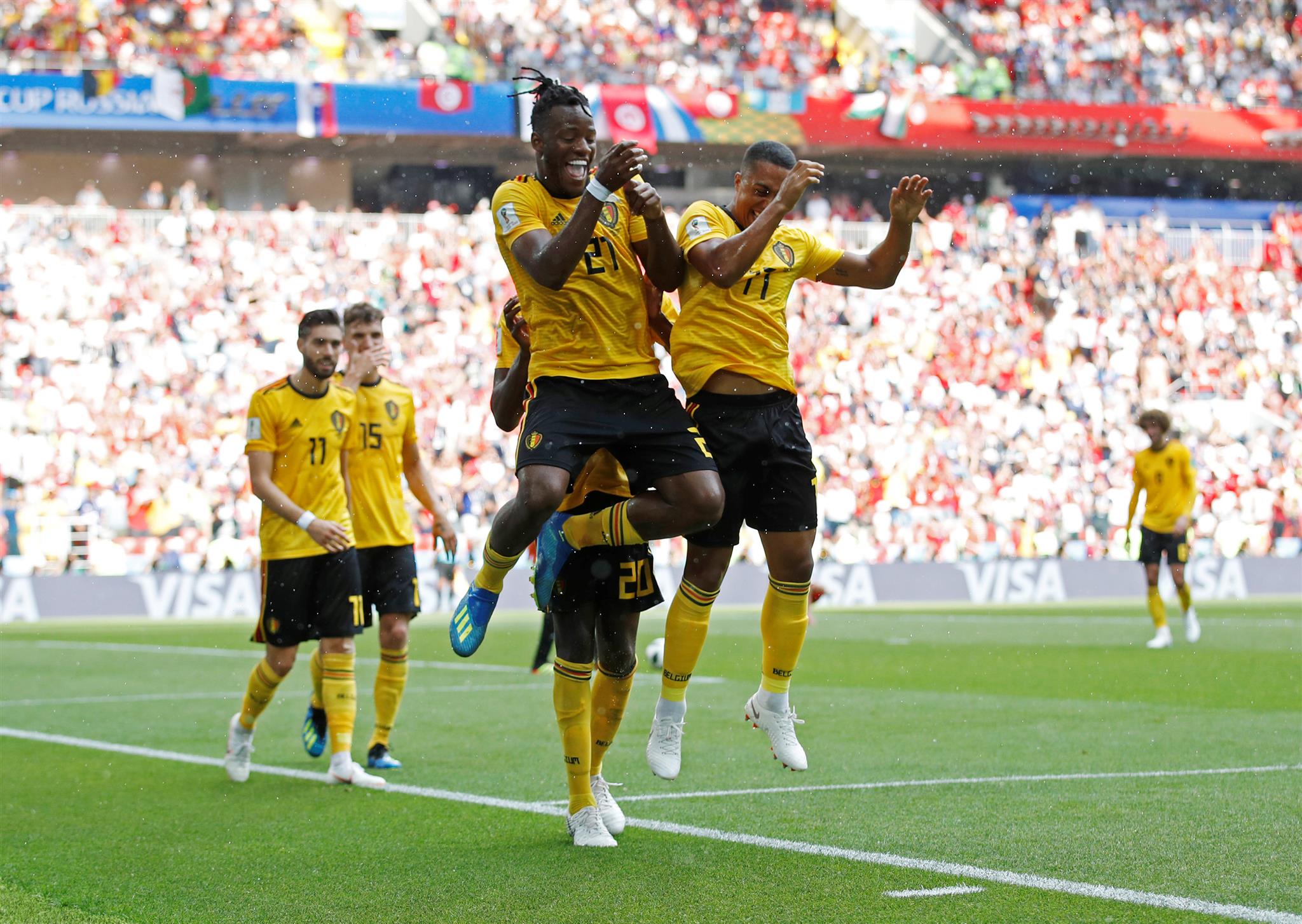 Los belgas marcaron cinco goles y Túnez queda eliminado de la Copa del Mundo.