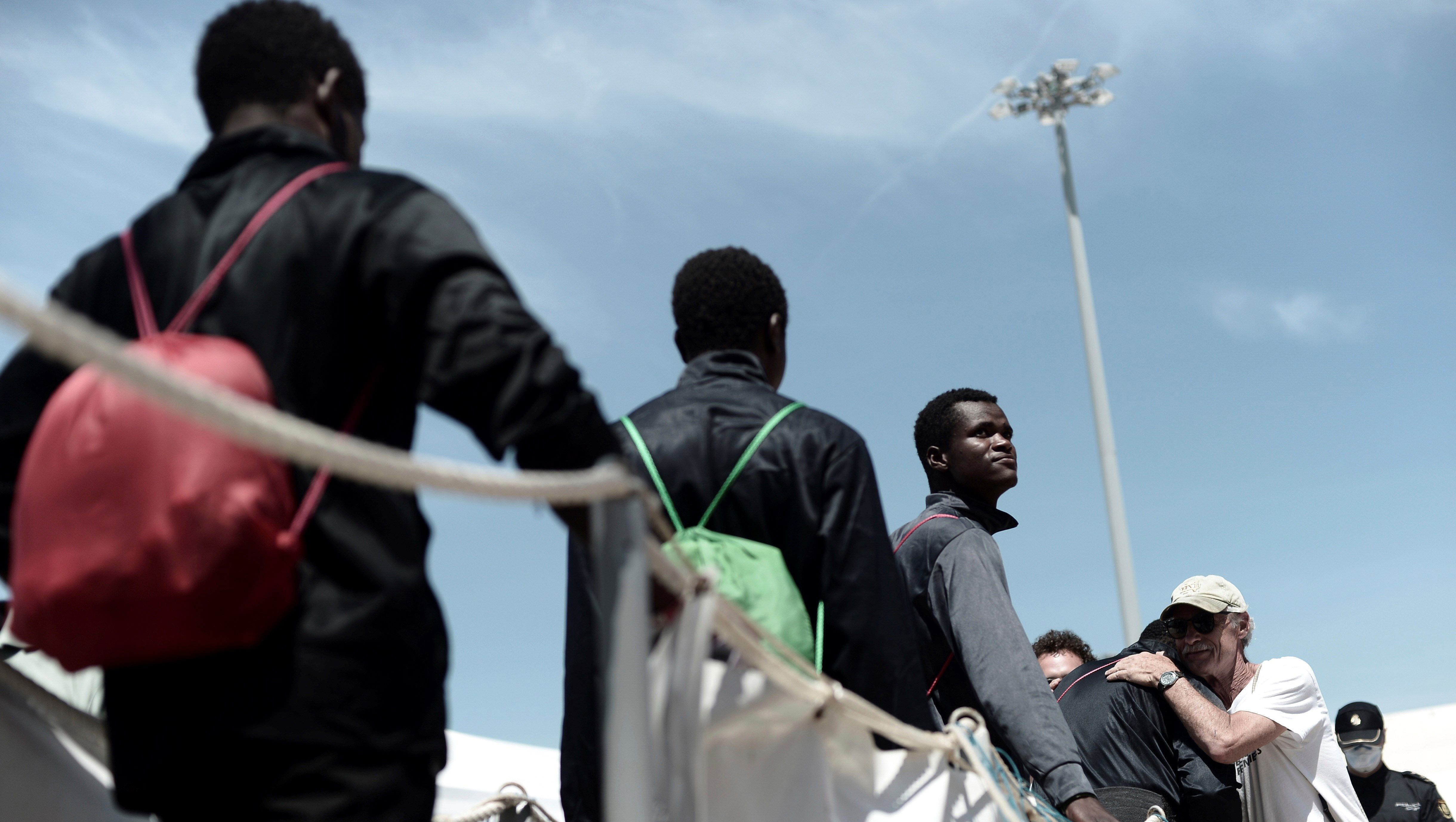 Más de  164.000 migrantes y refugiados llegaron a Europa por mar hasta enero de 2017, según la Organización Internacional para las Migraciones.