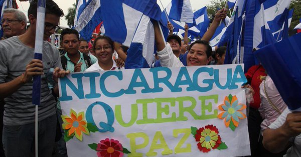 Nicaragüenses apoyan al restablecimiento del diálogo para alcanzar la paz