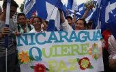 Nicaragüenses apoyan al restablecimiento del diálogo para alcanzar la paz