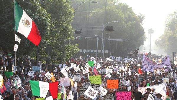 En 2017 se llevó a cabo una marcha contra el aumento de los precios del combustible y en favor de la renuncia del presidente Enrique Peña Nieto.