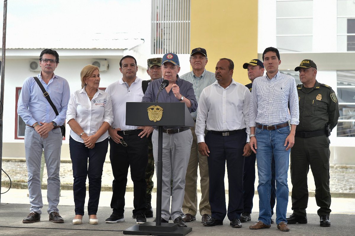 Durante su visita a Tumaco, Santos inauguró el Centro Regional de Atención a Víctimas del conflicto armado en Colombia.