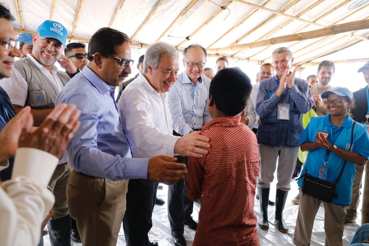 Guterres llamó a la comunidad internacional a intensificar el apoyo a los refugiados.