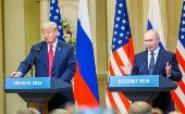 Vladimir Pútin y Donald Trump manifestaron su deseo de mejorar las relaciones bilaterales.